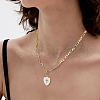 BENECREAT DIY Real 18K Gold Plated Chain Bracelet Necklace Making Kits DIY-BC0005-18-6