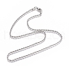 Non-Tarnish Unisex 304 Stainless Steel Rope Chain Necklaces X-STAS-D0002-33P-1