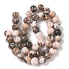 Natural Argentina Rhodonite Beads Strands G-G271-B02-8mm-3