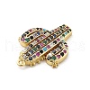 Brass Micro Pave Colorful Cubic Zirconia Pendants KK-L228-46G-2