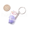 Imitation Bubble Tea/Boba Milk Tea Resin Pendant Keychain KEYC-JKC01234-3