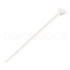 Heart Shape Silicone Cable Zip Ties AJEW-C034-02G-1