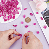 ARRICRAFT Fuchsia Transparent Acrylic Beads TACR-AR0001-28-4