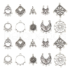 DICOSMETIC 80Pcs 10 Styles Tibetan Style Alloy Chandelier Component Links FIND-DC0006-05-1