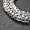 Transparent Electroplate Glass Beads Strands EGLA-K071-04A-4