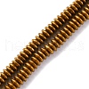 Electroplated Non-magnetic Hematite Beads Strands G-P571-B01-01D-1