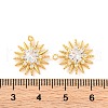 Brass Micro Pave Clear Cubic Zirconia Pendants KK-U017-10E-G-3
