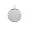 Non-Tarnish 304 Stainless Steel Pendant Cabochon Settings STAS-Q204-PJ172-20-01-1