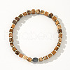 Natural Picture Jasper Beads Stretch Bracelets for Men YL1268-5