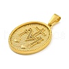Ion Plating(IP) 304 Stainless Steel Pendants STAS-R231-18G-05-2