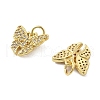 Brass Micro Pave Cubic Zirconia Pendants KK-C092-22C-G-2