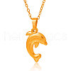 Stainless Steel Dolphin Pendant Necklaces for Women LE2766-2-2