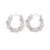 Non-Tarnish 304 Stainless Steel Wave Hoop Earrings for Women EJEW-I267-05P-1