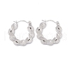 304 Stainless Steel Wave Hoop Earrings for Women EJEW-I267-05P-1