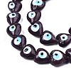 Handmade Evil Eye Lampwork Beads Strands LAMP-N029-010C-2