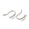 304 Stainless Steel Rhinestone Earring Hooks STAS-D310-01P-02-2