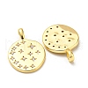 Brass Micro Pave Cubic Zirconia Pendants KK-Q809-06G-2