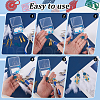 BENECREAT 64Pcs 16 Style 430 Stainless Steel Filigree Pendants STAS-BC0003-75-4