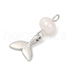 Natural Cultured Freshwater Pearl & Brass Pendants KK-U062-15P-2