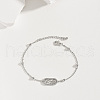 Brass Oval Link Bracelets XB4113-2-3
