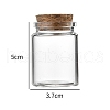 Glass Bottle CON-WH0085-72B-1