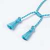 Polyester DIY Braided Bracelet Making MAK-K018-A05-2