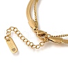 304 Stainless Steel Multi-Strand Bracelets BJEW-H620-02G-4