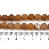 Natural Druzy Agate Beads Strands G-NH0024-A03-8mm-5
