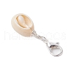 Shell Pendant Decoration HJEW-JM03185-01-6