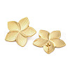 304 Stainless Steel Flower Stud Earrings For Women EJEW-B110-02G-01-2
