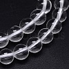 Round Natural Grade AA Quartz Crystal Beads Strands G-H1648-10mm-01N-AAA-2