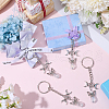 SUNNYCLUE 20Pcs Alloy Keychain KEYC-SC0001-15E-4
