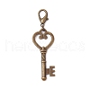 Alloy Key Pendants Decorations HJEW-JM03114-4