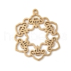 304 Stainless Steel Pendants STAS-V016-01G-1