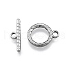 Non-Tarnish 201 Stainless Steel Toggle Clasps STAS-N099-36-1