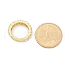 Rack Plating Brass Micro Pave Clear Cubic Zirconia Adjustable Finger Rings for Women RJEW-M028-82G-5