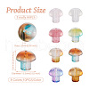 Craftdady 80Pcs 8 Colors Transparent Glass Beads GLAA-CD0001-17-4