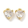 Rack Plating Brass Micro Pave Cubic Zirconia Charms KK-C038-08G-1