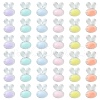 60Pcs 6 Colors Transparent Clear Acrylic Beads FACR-CJ0001-10-3