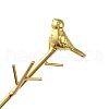 Bird Iron Jewelry Display Stand with Tray ODIS-K003-07G-4