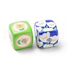 Printed Acrylic Beads SACR-P015-01-3