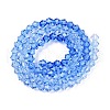 Gradient Color Baking Painted Glass Bead Strands DGLA-A039-T4mm-A020-2