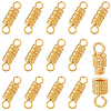 SUNNYCLUE 100Pcs Alloy Screw Clasps FIND-SC0012-07G-1