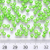 8/0 Baking Paint Glass Round Seed Beads SEED-S036-01B-16-3