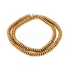 PVD Vacuum Plating Non-magnetic Synthetic Hematite Beads Strands G-F682-13-3