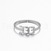Number 201 Stainless Steel Adjustable Cuff Rings FS-WG22891-06-2