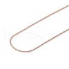 Ion Plating(IP) 304 Stainless Steel Serpentine Chain Necklace for Men Women NJEW-G076-01C-RG-3