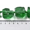 Raw Rough Natural Green Onyx Agate Beads Strands G-J388-A03-01-4