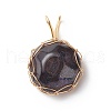 Transparent Resin Pendants PALLOY-JF01850-2