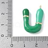 Brass Enamel Pendants KK-E093-03G-U-02-3